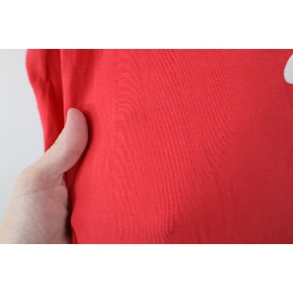 Vintage Y2K Nike Womens XL Travis Scott Center Swoosh Short Sleeve T-Shirt Pink - Picture 9 of 16